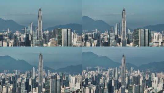 深圳平安金融中心建筑群高清在线视频素材下载