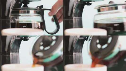 煮开的咖啡壶高清在线视频素材下载