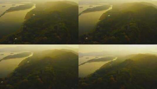 夕阳西下的西湖高清在线视频素材下载