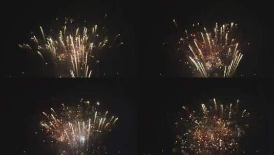 烟花粒子新年焰火 焰火表演高清在线视频素材下载