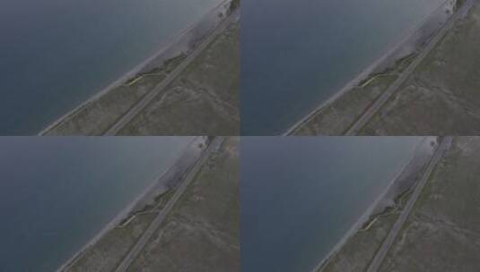 新疆赛里木湖航拍dji-dlog原片素材可调色高清在线视频素材下载