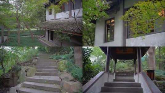 杭州西湖俞曲园纪念馆4K视频素材高清在线视频素材下载
