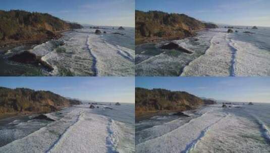 大海海边海浪视频高清在线视频素材下载