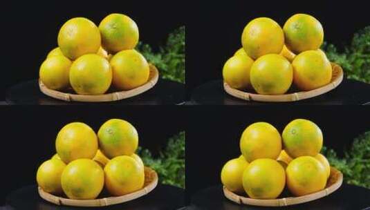 绿皮爱媛果冻橙高清在线视频素材下载