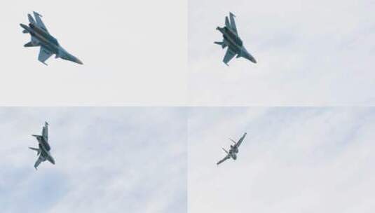 在空中超音速飞行的战斗机高清在线视频素材下载