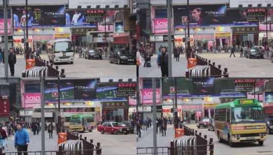 香港来来往往的街头高清在线视频素材下载