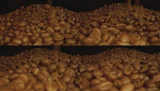 咖啡豆撒落高清在线视频素材下载
