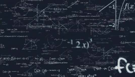 数学公式方程式数学公式冲屏高清在线视频素材下载