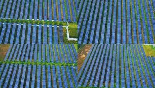 太阳能清洁能源鸟瞰图高清在线视频素材下载