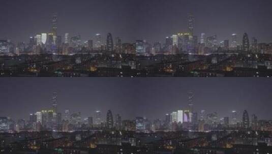 北京夜景 城市夜景 国贸夜景高清在线视频素材下载