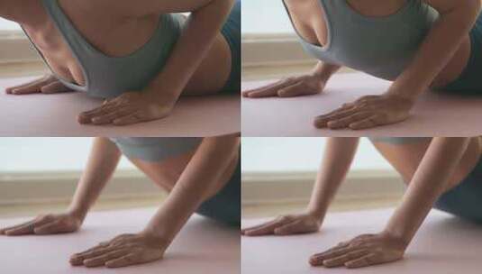 美女瑜伽 健康生活高清在线视频素材下载