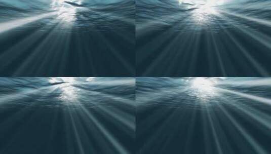 水面下的阳光高清在线视频素材下载