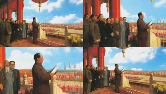 1949开国大典新中国成立高清在线视频素材下载