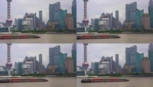 上海 外滩 外滩四件套 中国上海 地标高清在线视频素材下载