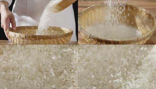 米 大米 粮食高清在线视频素材下载