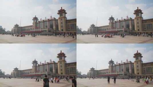 北京站火车站高清在线视频素材下载