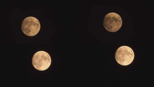 月亮延时中秋节月亮夜晚十五元宵节月亮升起高清在线视频素材下载