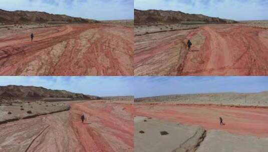 4K航拍青海大地之血高清在线视频素材下载