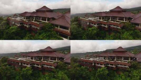被遗弃的巴厘岛庞多克因达贝杜格尔闹鬼酒店高清在线视频素材下载