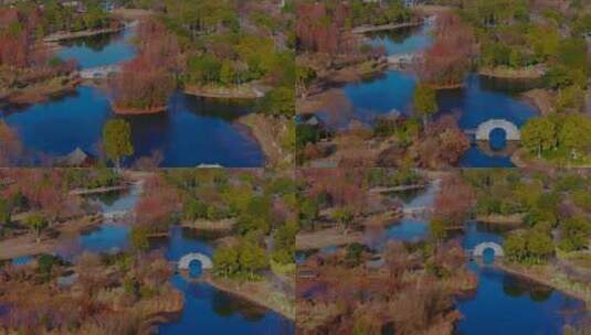 湘湖风景 航拍杭州 江南如画高清在线视频素材下载