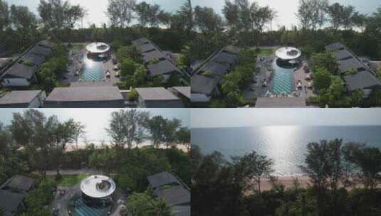 泰国考拉克攀牙那泰海滩度假酒店高清在线视频素材下载