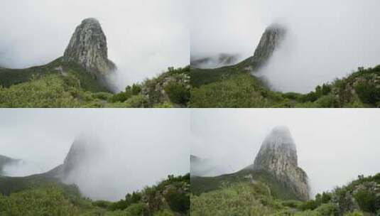 Roque De Agando上的薄雾，高清在线视频素材下载