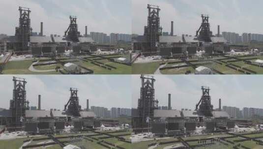 杭州钢铁厂 演唱会舞台建设高清在线视频素材下载