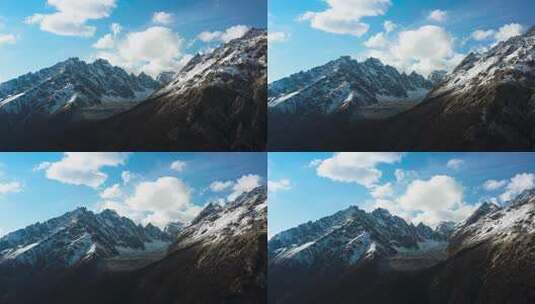 雪山自然风光全景高清在线视频素材下载