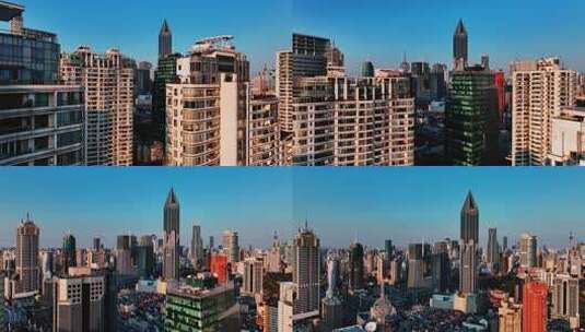 上海城市高楼景观高清在线视频素材下载