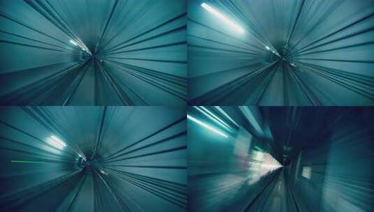 8K 地铁穿梭 轨道交通 地铁 延时高清在线视频素材下载