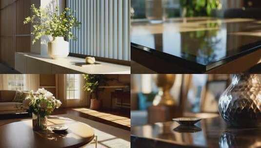 现代精致家居室内设计 延时拍摄室内光影高清在线视频素材下载