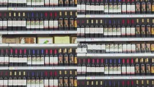 超市红酒陈列素材01高清在线视频素材下载