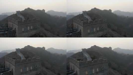 中国长城的航拍景观高清在线视频素材下载
