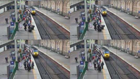 等苏格兰火车的乘客高清在线视频素材下载