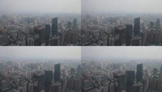 广州灰霾天气高清在线视频素材下载