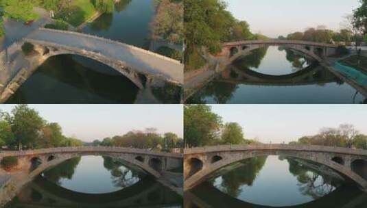 航拍赵州桥高清在线视频素材下载