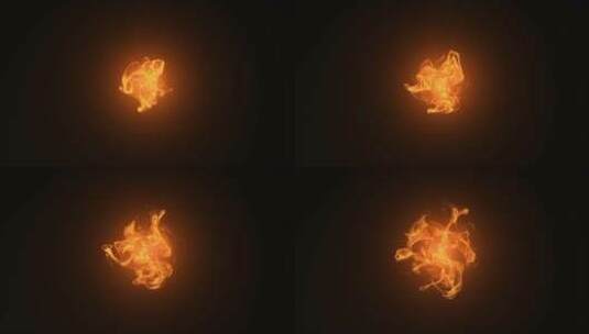 黑色夜空中跳舞金色粒子云创意3D素材高清在线视频素材下载