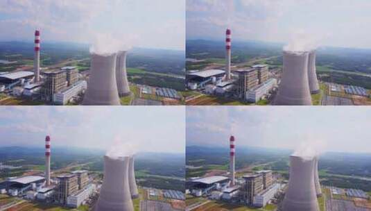 中国老式的火力发电厂高清在线视频素材下载