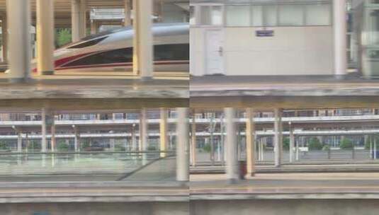 列车出站站台c高清在线视频素材下载