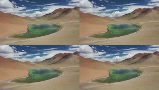 西藏阿里环线藏北朴巴错湖泊自然风光高清在线视频素材下载