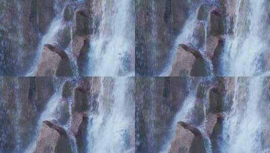 蓝月谷瀑布高清在线视频素材下载