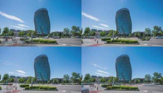 北京大兴区城市风光4K延时拍摄高清在线视频素材下载