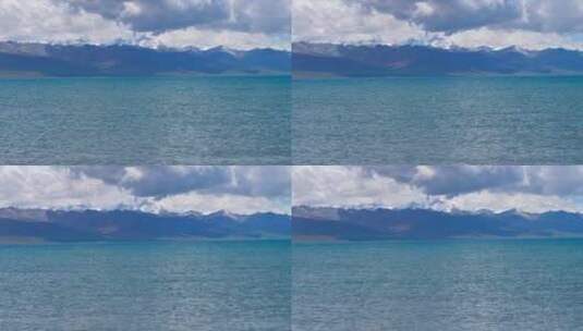 西藏、纳木措、圣湖、蓝天白云2高清在线视频素材下载