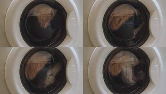 滚筒洗衣机运转高清在线视频素材下载