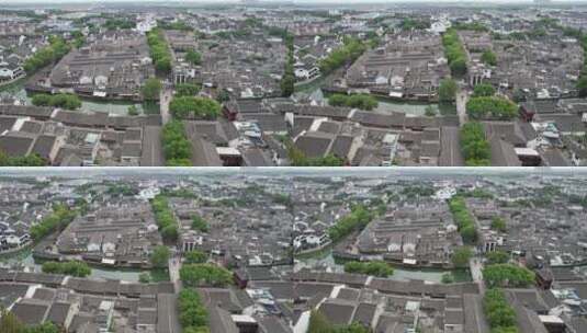 江苏苏州同里古镇5A景区航拍高清在线视频素材下载