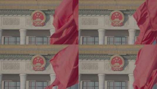 天安门红旗 北京天安门空镜高清在线视频素材下载