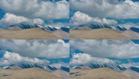 帕米尔高原的雪山,塔什库尔干,帕米尔高原高清在线视频素材下载