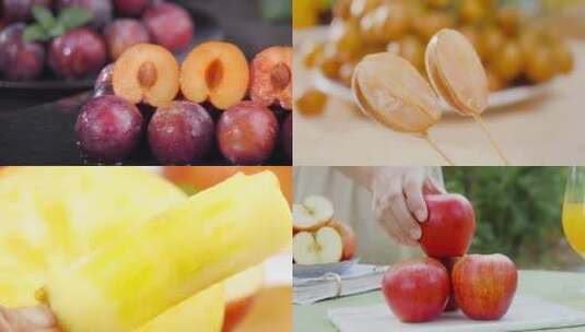 新鲜水果合集高清在线视频素材下载
