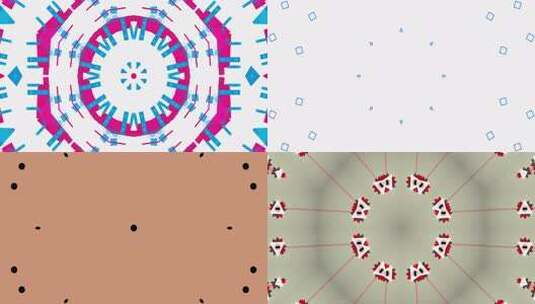 95 4K时尚活动开场色块万花筒背景高清在线视频素材下载