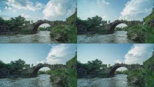 小桥流水风光高清在线视频素材下载